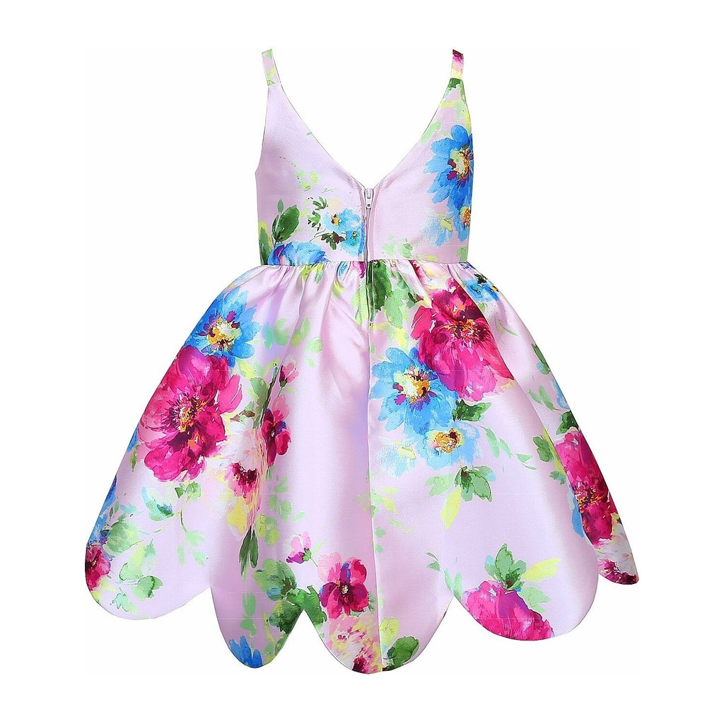 MSRP $68 Lilt Little Girls 5 Orchid Multi Sleeveless A-Line Dress