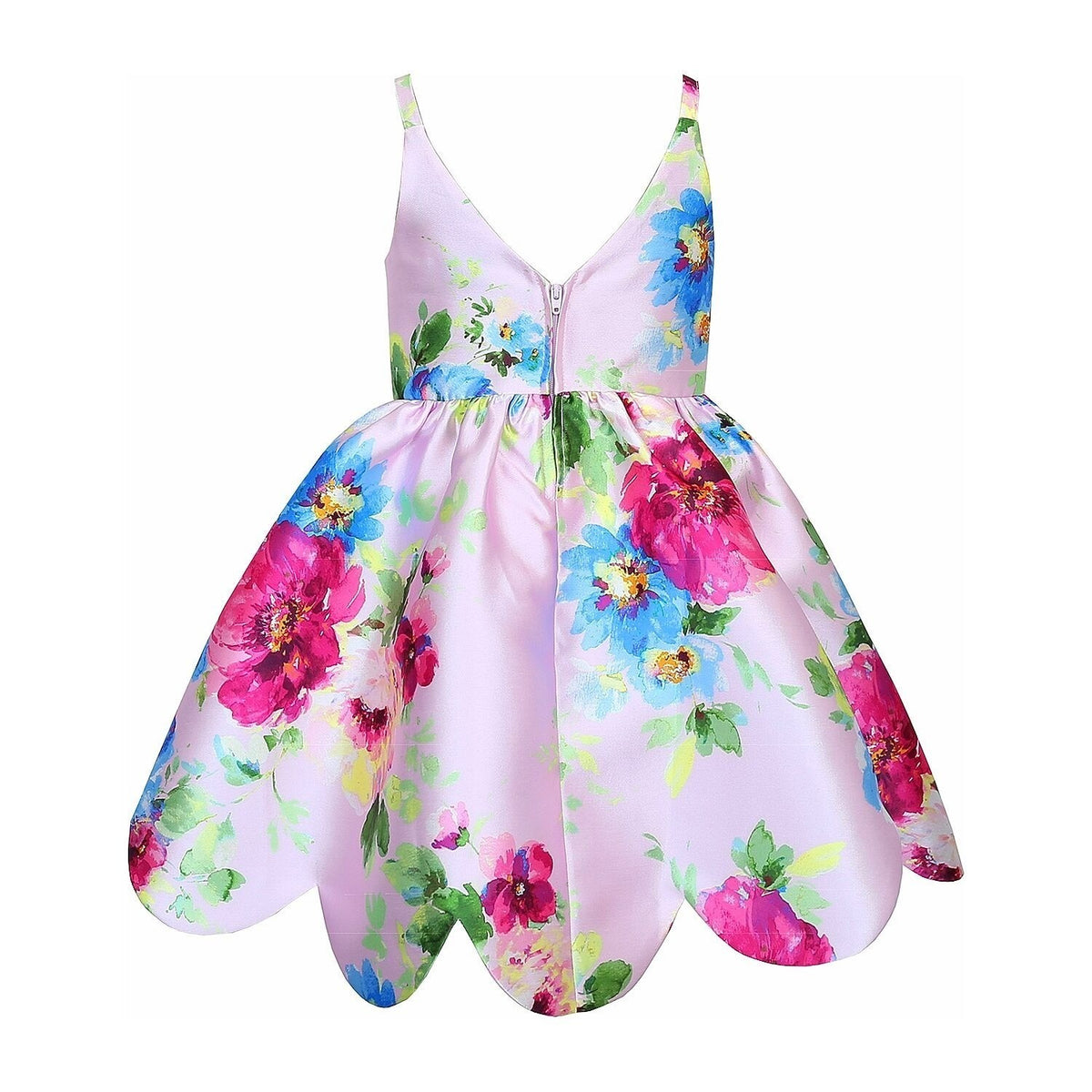 MSRP $68 Lilt Little Girls 5 Orchid Multi Sleeveless A-Line Dress