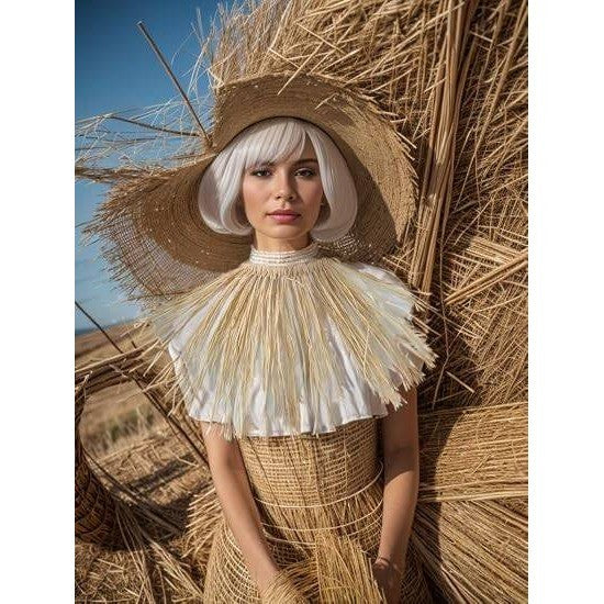 Set of 4 Yountor Halloween Scarecrow Costume for Women, Men, Girls & Boys