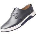 Santimon Men's US 6.5 Grey Casual Derby Lace Up Fashion Sneakers Shoes