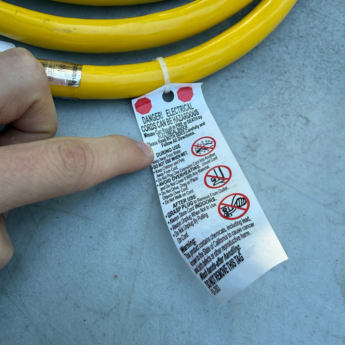 Conntek 30A Yellow Generator Extension Cord 10Ft NEMA L14-30P to L14-30R
