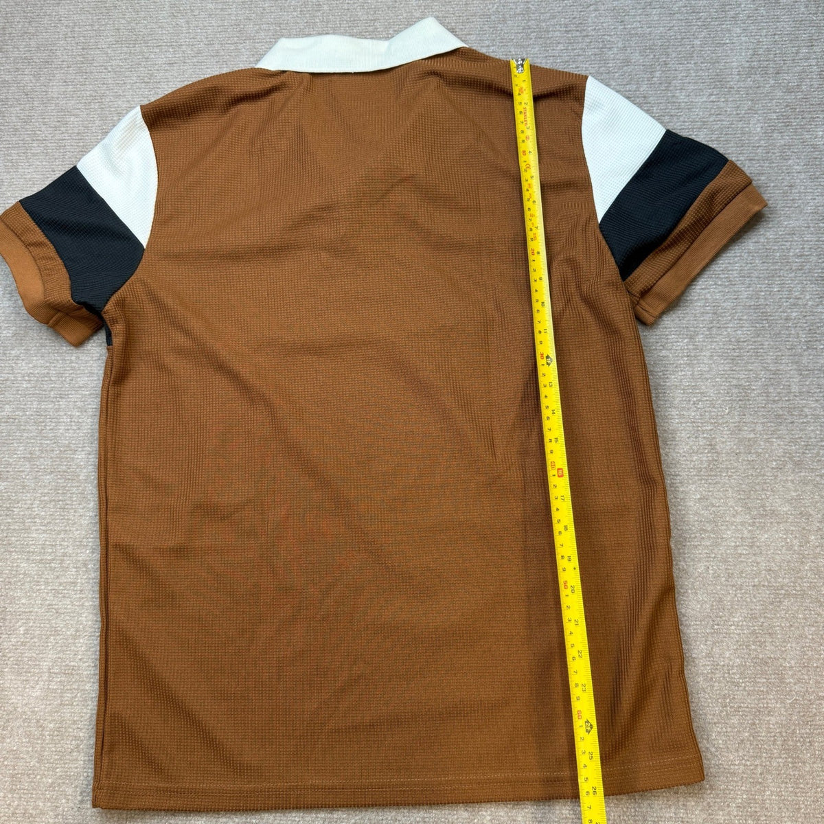 MSRP $32 SOLY HUX Men's M Polo Shirt Color Block Letter Print Short Sleeve