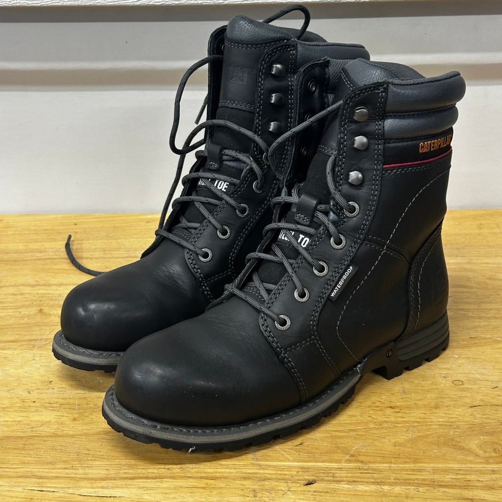 CAT Caterpillar Women's US 10 Black Echo Waterproof Steel Toe Work Boot