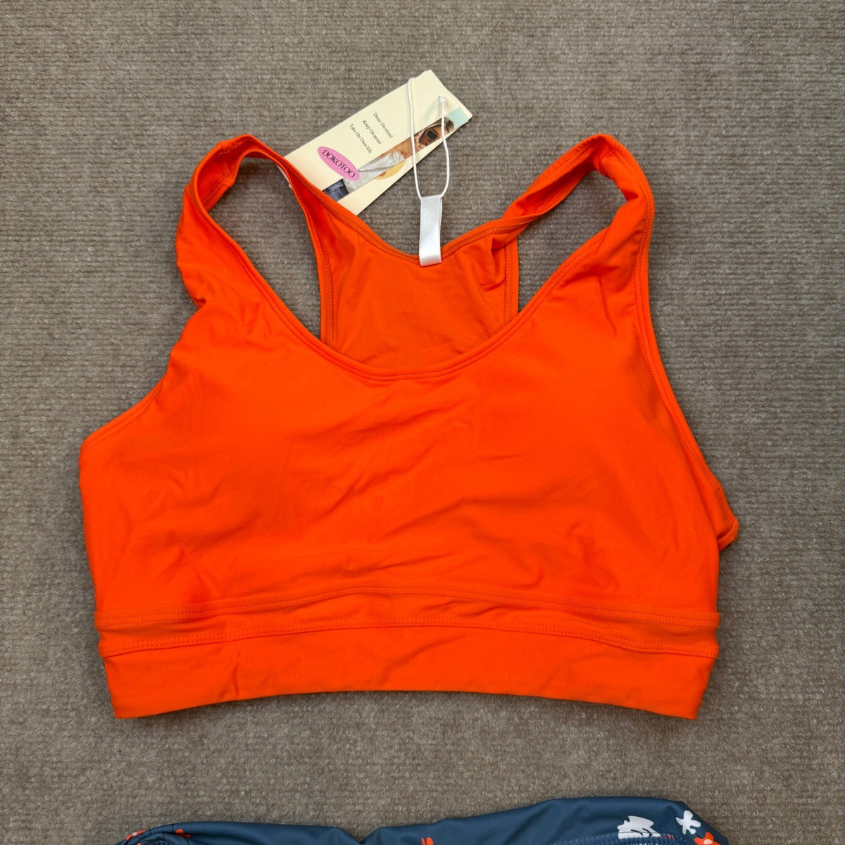 MSRP $36 Dokotoo Women's M 2 Piece Swimsuit Scoop Neck Sleeveless Racerback