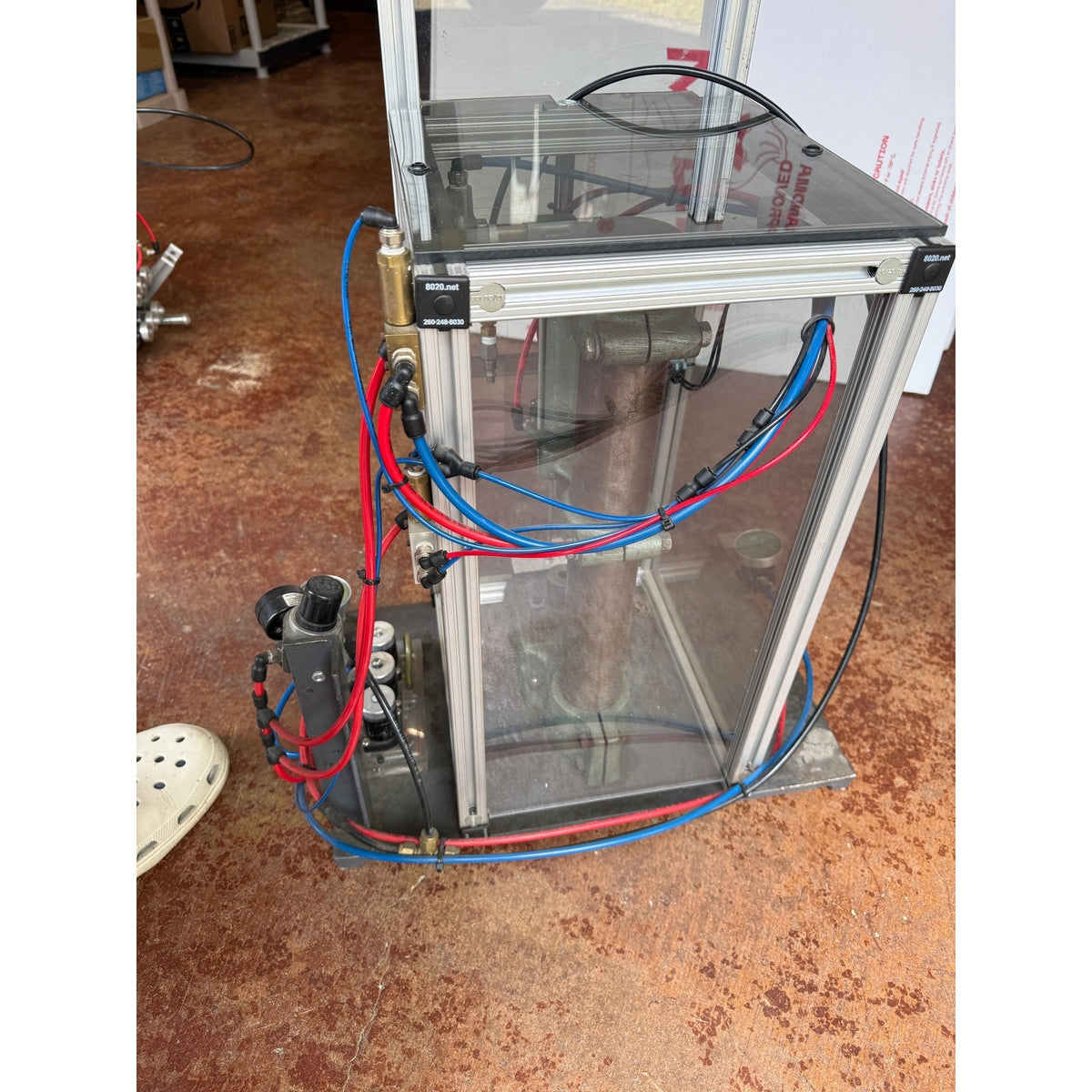 Air-Mite Model 40 Pneumatic Air Press 400 lbs Benchtop Punch Arbor Stamping Val