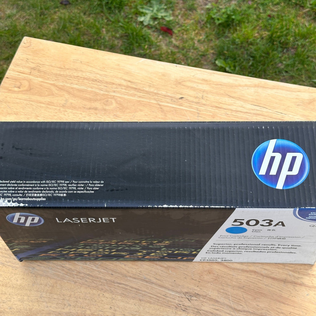 HP 503A Cyan Toner Cartridge Q7581A for LaserJet CP3505, 3800 Sealed
