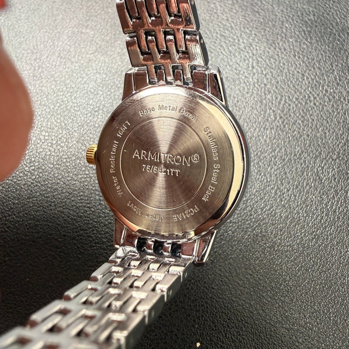 Armitron 75/5821TT Women's Crystal Accented Two Tone Bracelet Watch New Battery