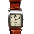 Benrus Watch Women PIM203BR 26mm Silver Tone MISSING Buckle Needs Battery B