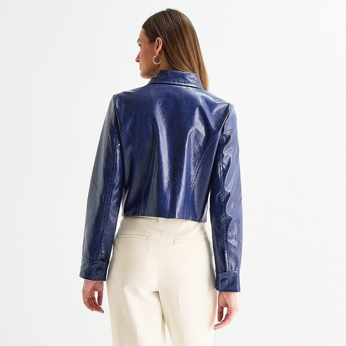 MSRP $98 Worthington Womens 12 September Saphire Midweight Bomber Jacket Faux