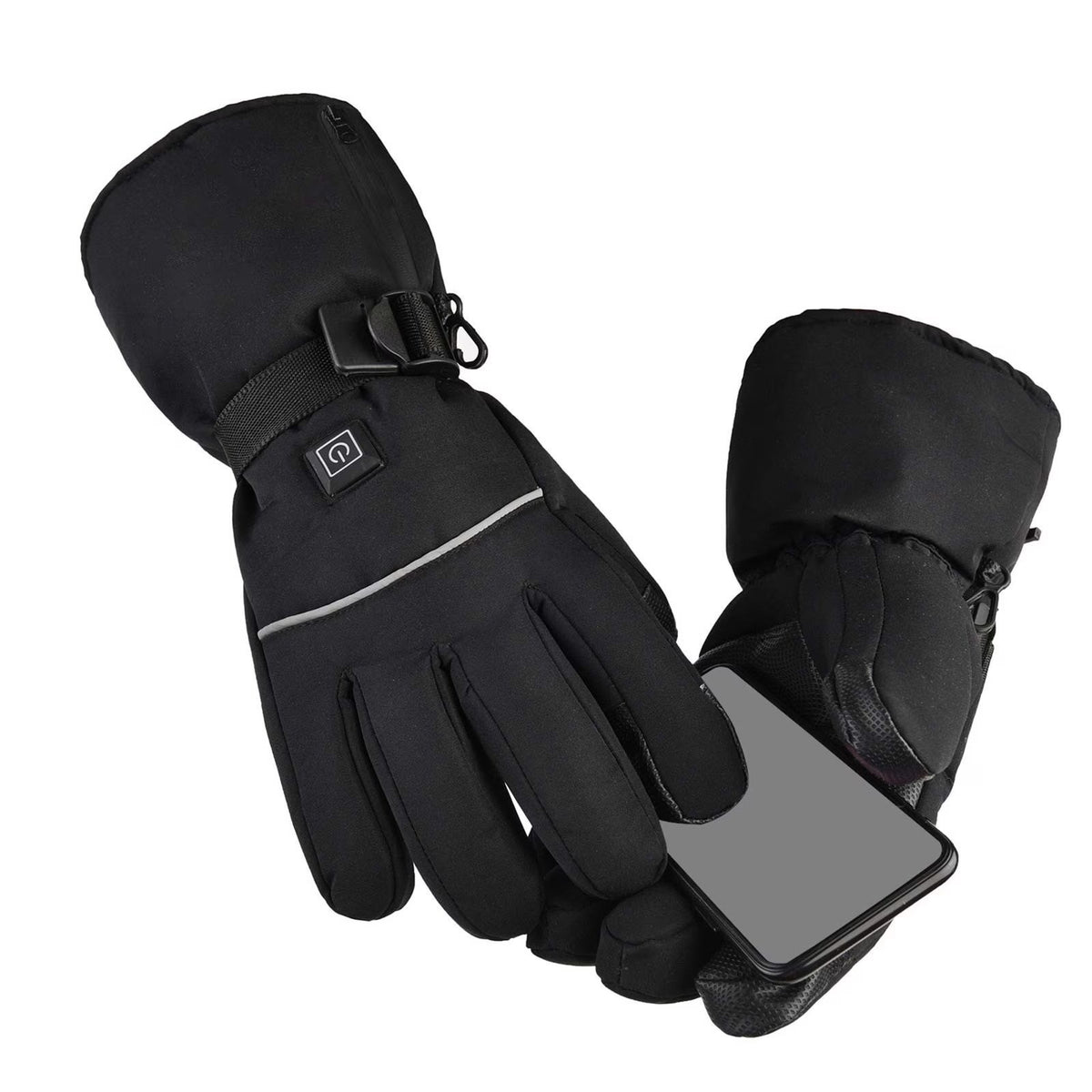 Heated Gloves Battery Powered Electric Thermal Windproof Winter (NO BATTERY)