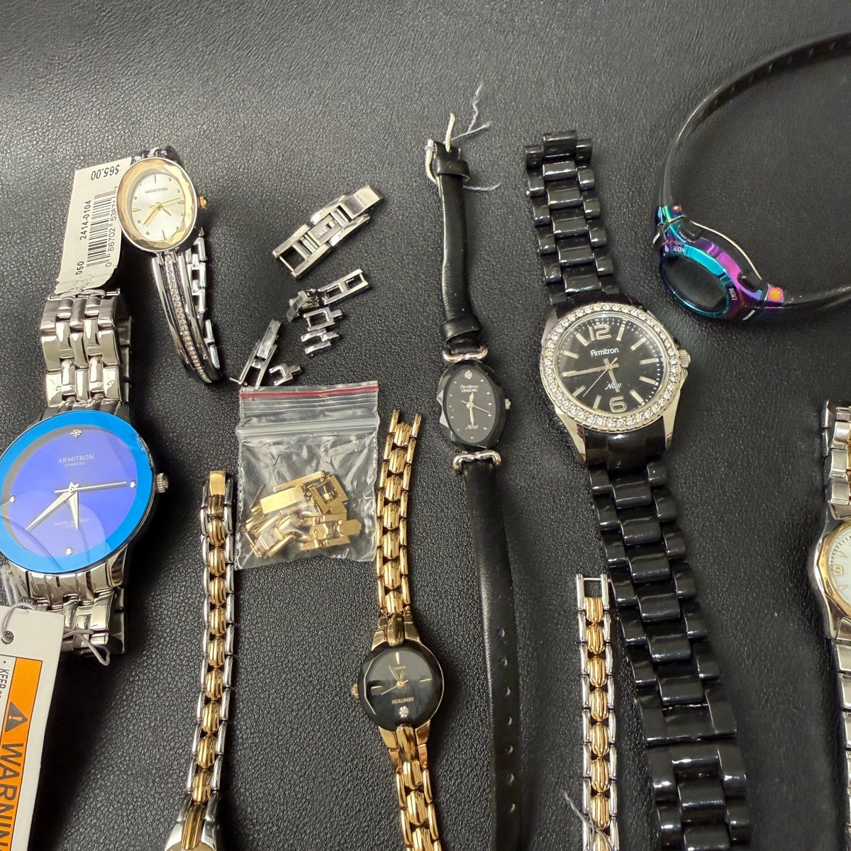 Set of 13 Armitron Watches Men's & Women's BROKEN FOR PARTS