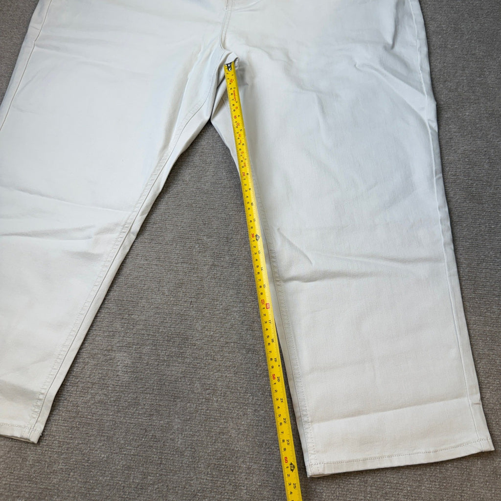 MSRP $60 Liz Claiborne Womens 24W Moonbeam High Rise Cropped Jean