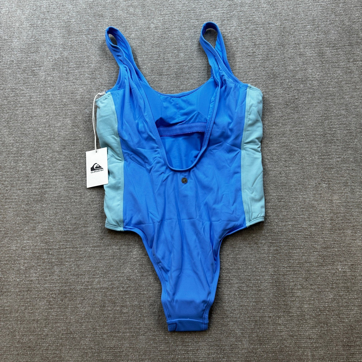 MSRP $110 Quiksilver Women's L Ultramarine Stoked Logo One Piece Swimsuit