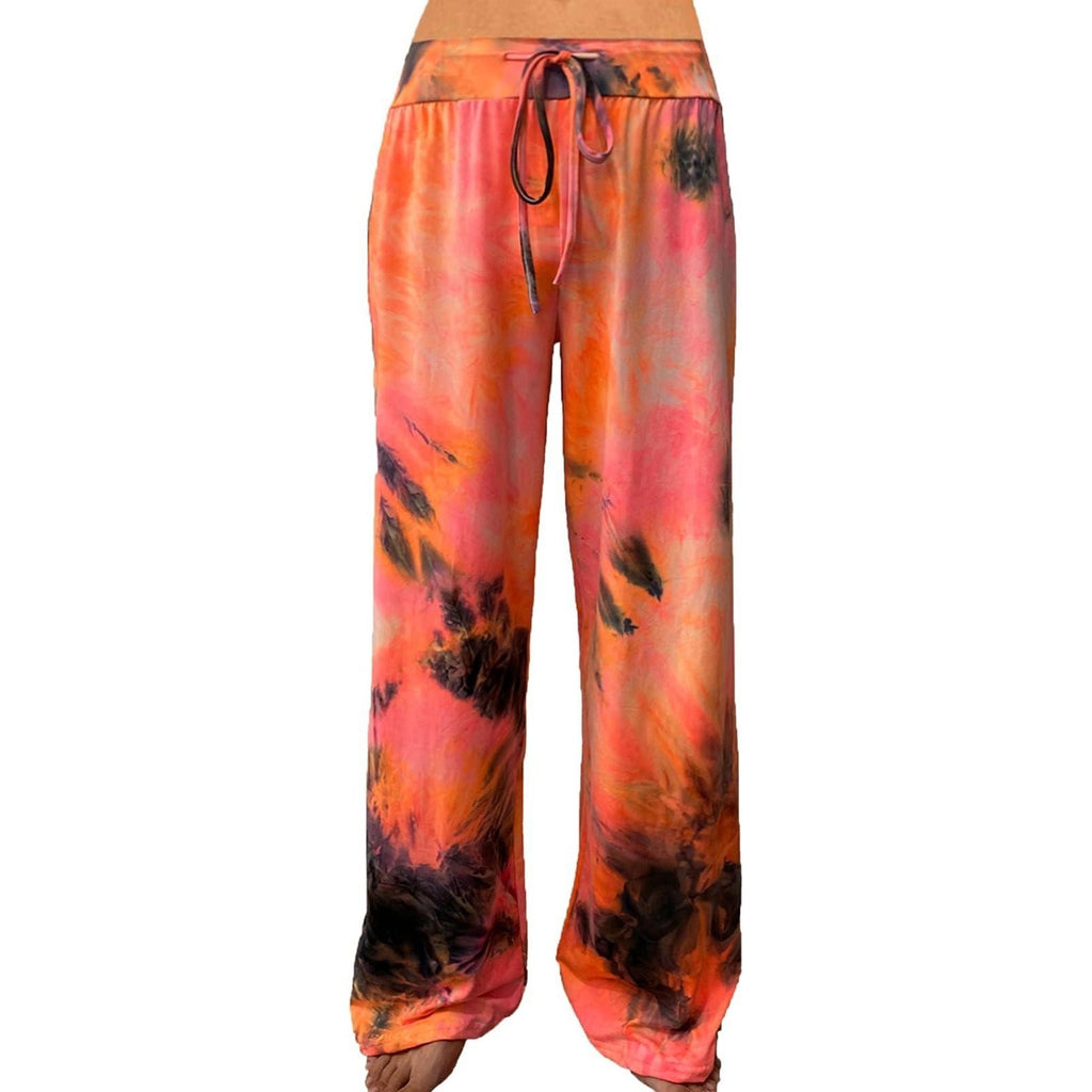 MSRP $18 ROSA JUNIO Women's XXL Comfy Pajama Pants Casual Drawstring Floral