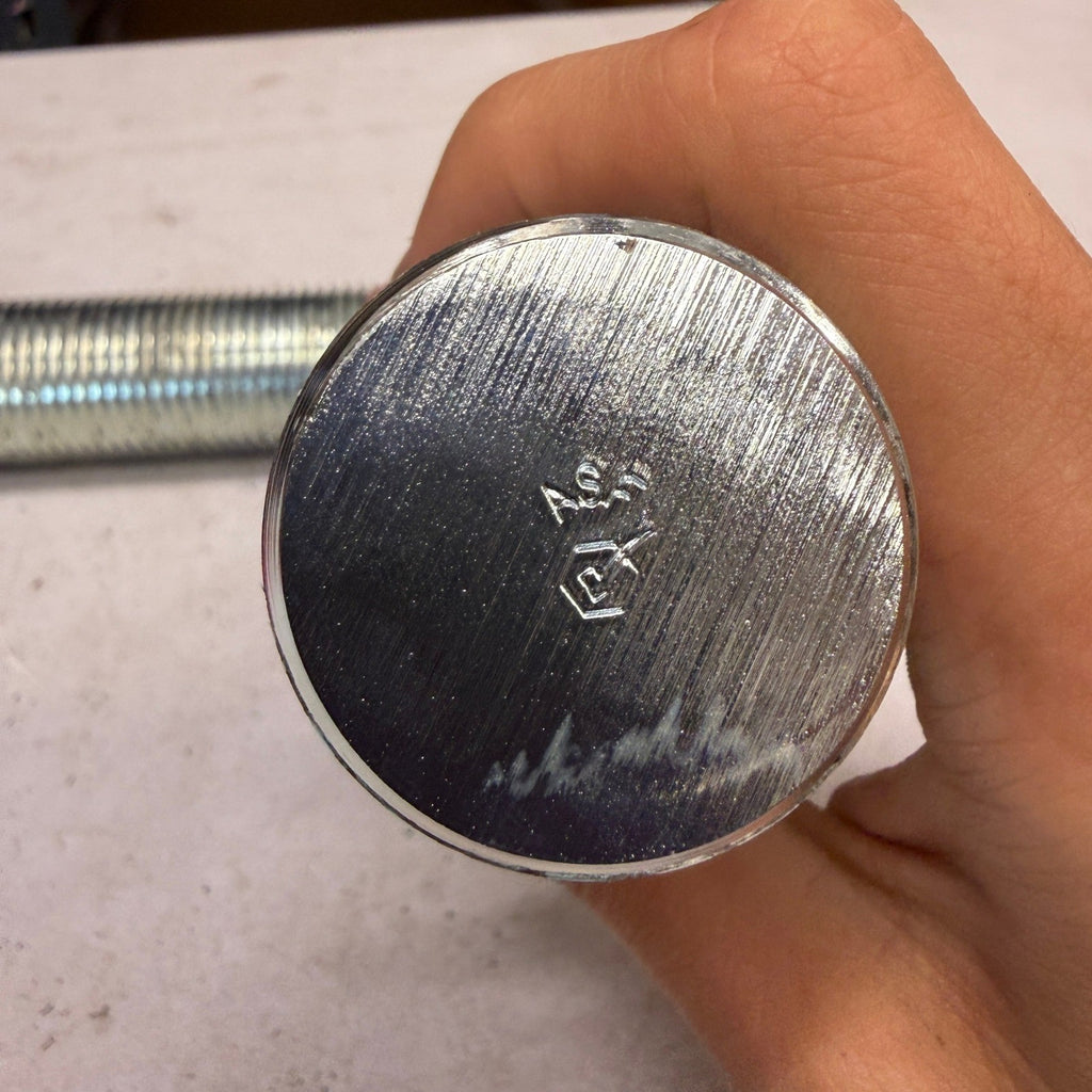 Set of 2 Perine-Danforth 1-1/2-8 x 7 B7 Full Thread Stud Zinc