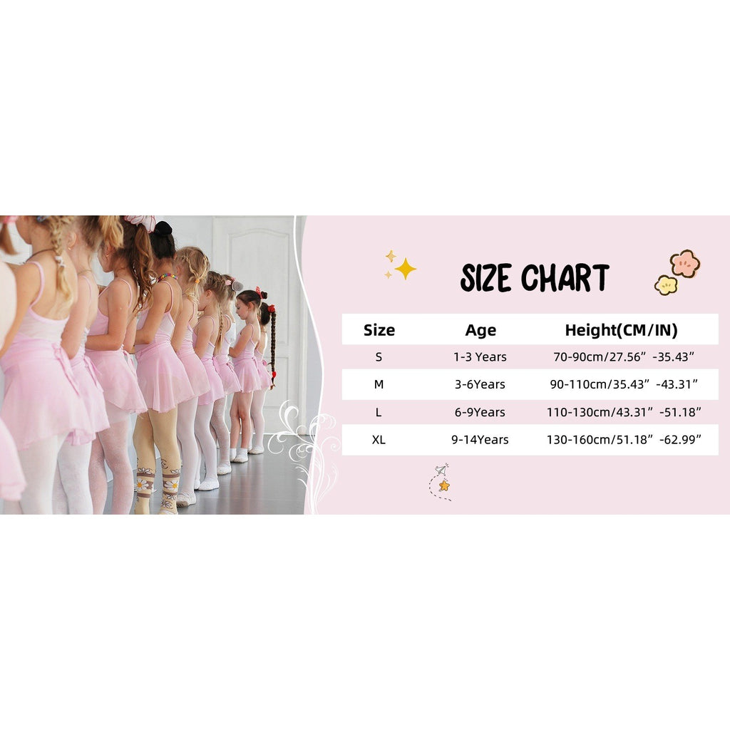 Century Star 4 Pairs Nude 3-6Y Tights for Girls-Soft Footed Ballet Dance Toddle