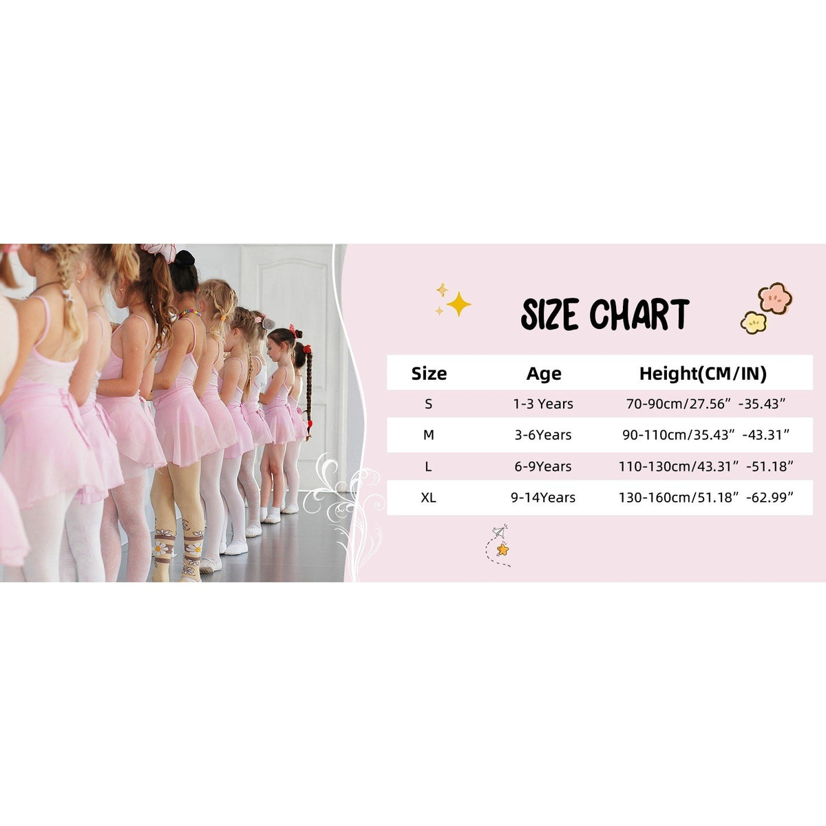 Century Star 4 Pairs Nude 3-6Y Tights for Girls-Soft Footed Ballet Dance Toddle