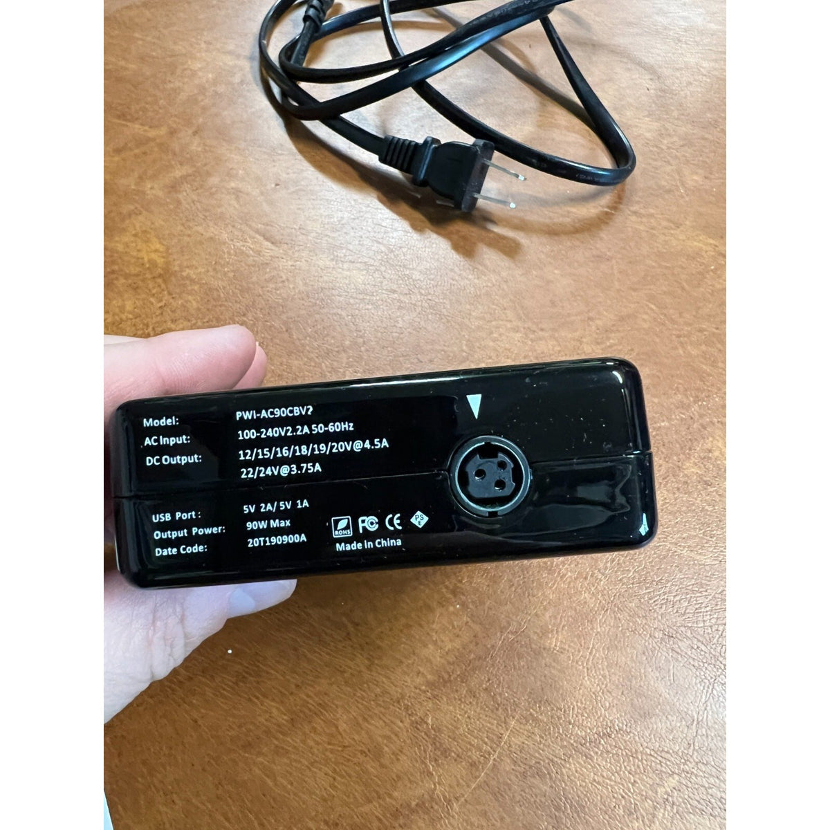 Genuine Prudent Way PWI-AC90CBV2 Universal AC Power Supply Adapter Charger w/PC