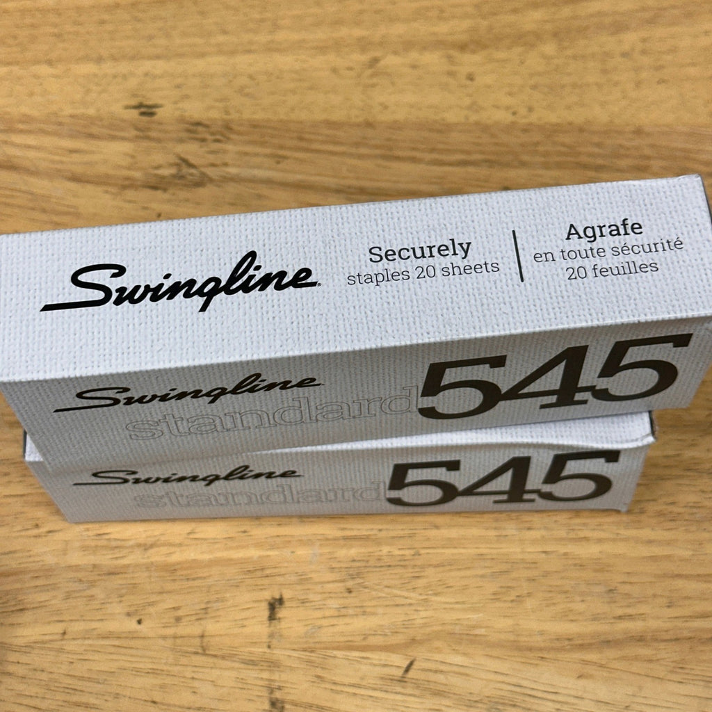 Set of 2 Swingline 545 S7054501 Standard Stapler 20 Sheet Capacity Black