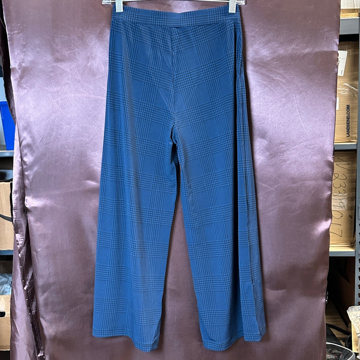Susan Graver Women's Cosmic Blue XXS Petite Printed Liquid Knit Culotte Pant