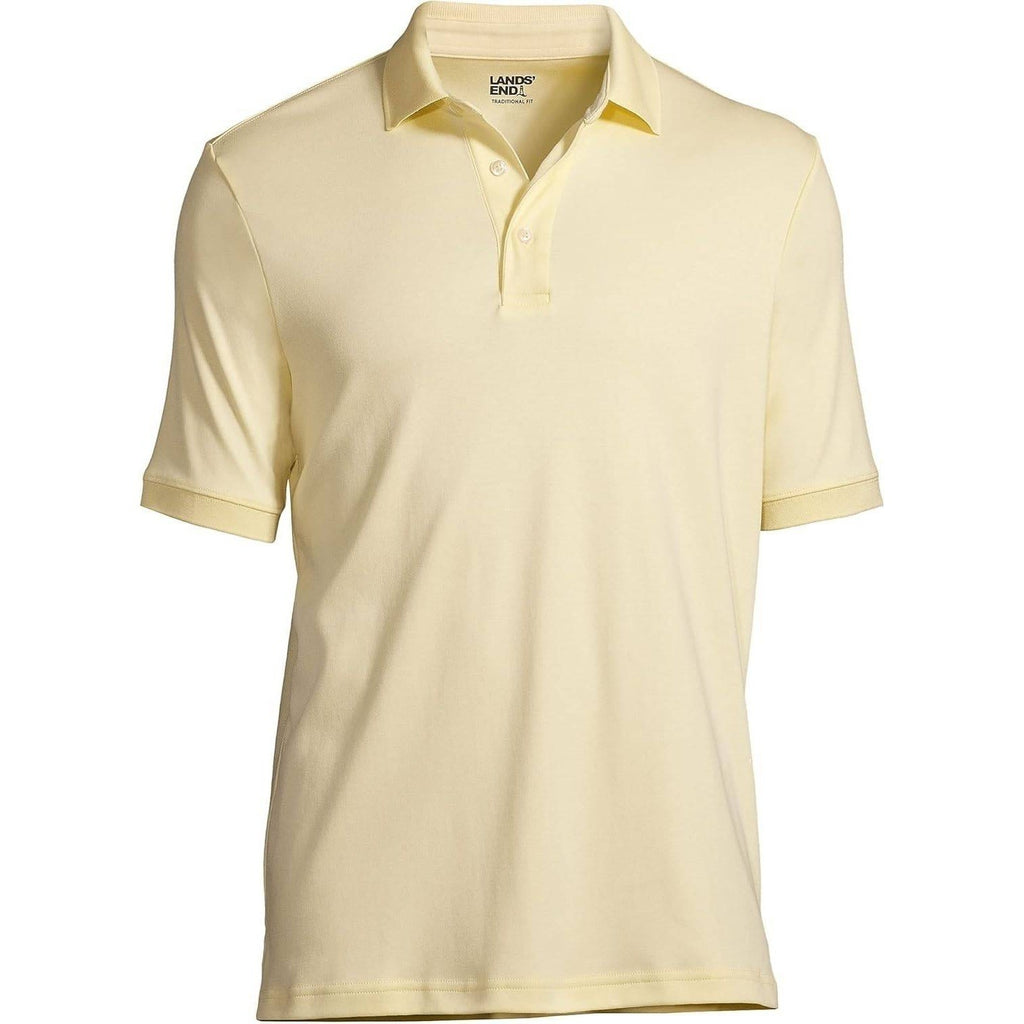 2 Pack Lands' End Mens Polo 2XL/T Golden Short Sleeve & 2XL Rust Red Long Sleeve