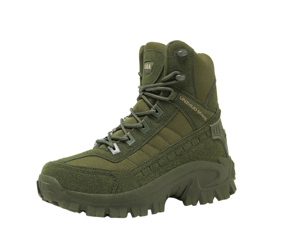 Mens Green US 9.5-11 Military Army Combat Boots High-Top Tactical Outdoor Patrol