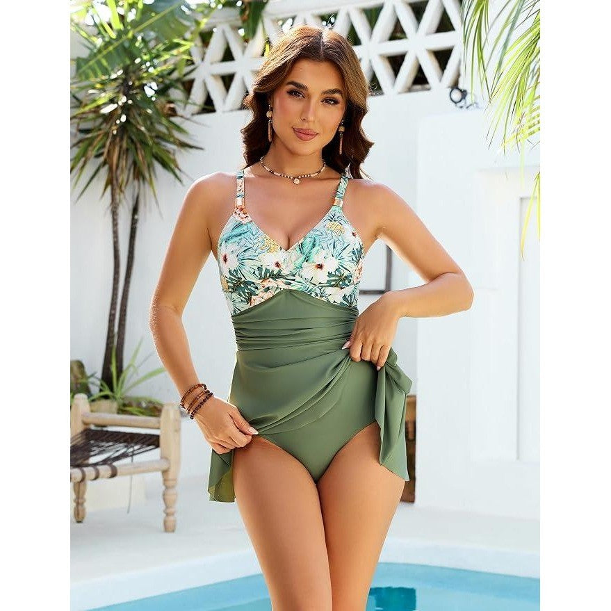 MSRP $43 Blooming Jelly Women's XXL One Piece Swimsuit Tummy Control Bathing