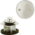 Westbrass D94-2-05 Polished Nickel Twist & Close Tub Trim Set w/ Two-Hole Overfl