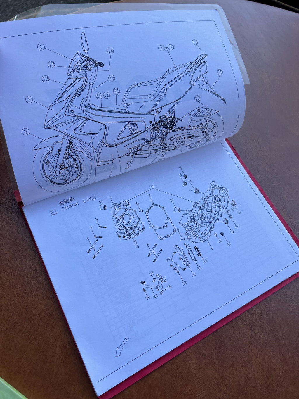 Genuine Scooter Blur Parts Catalog