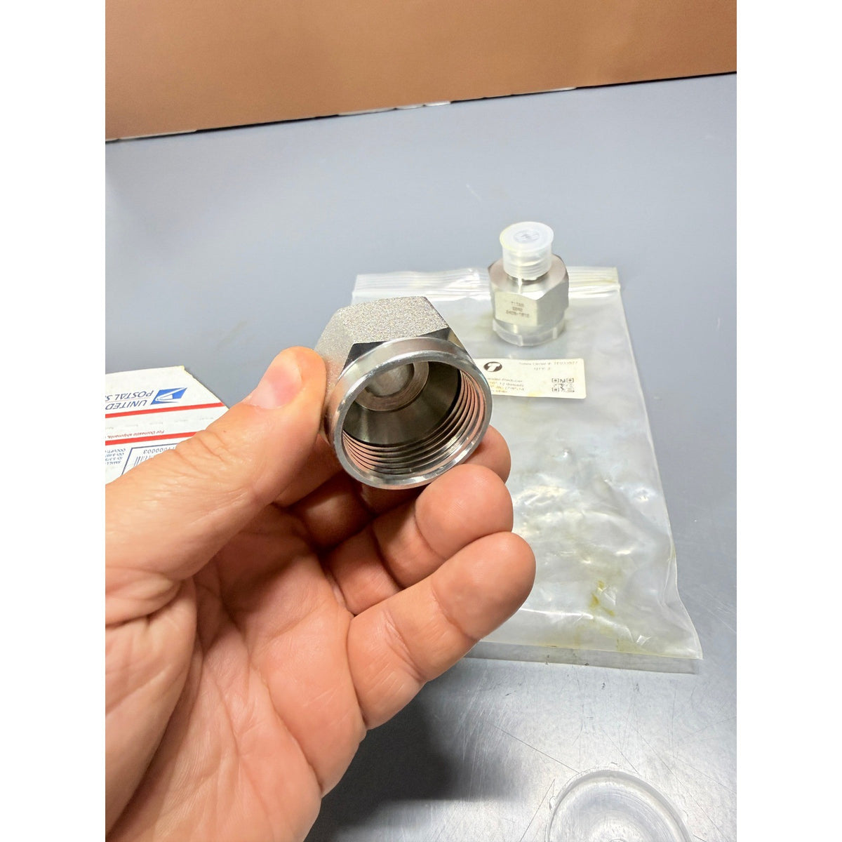 Set of 2 Titan 2406-16-10 Tube Expander-Reducer 1" JIC Female x 5/8" JIC Male