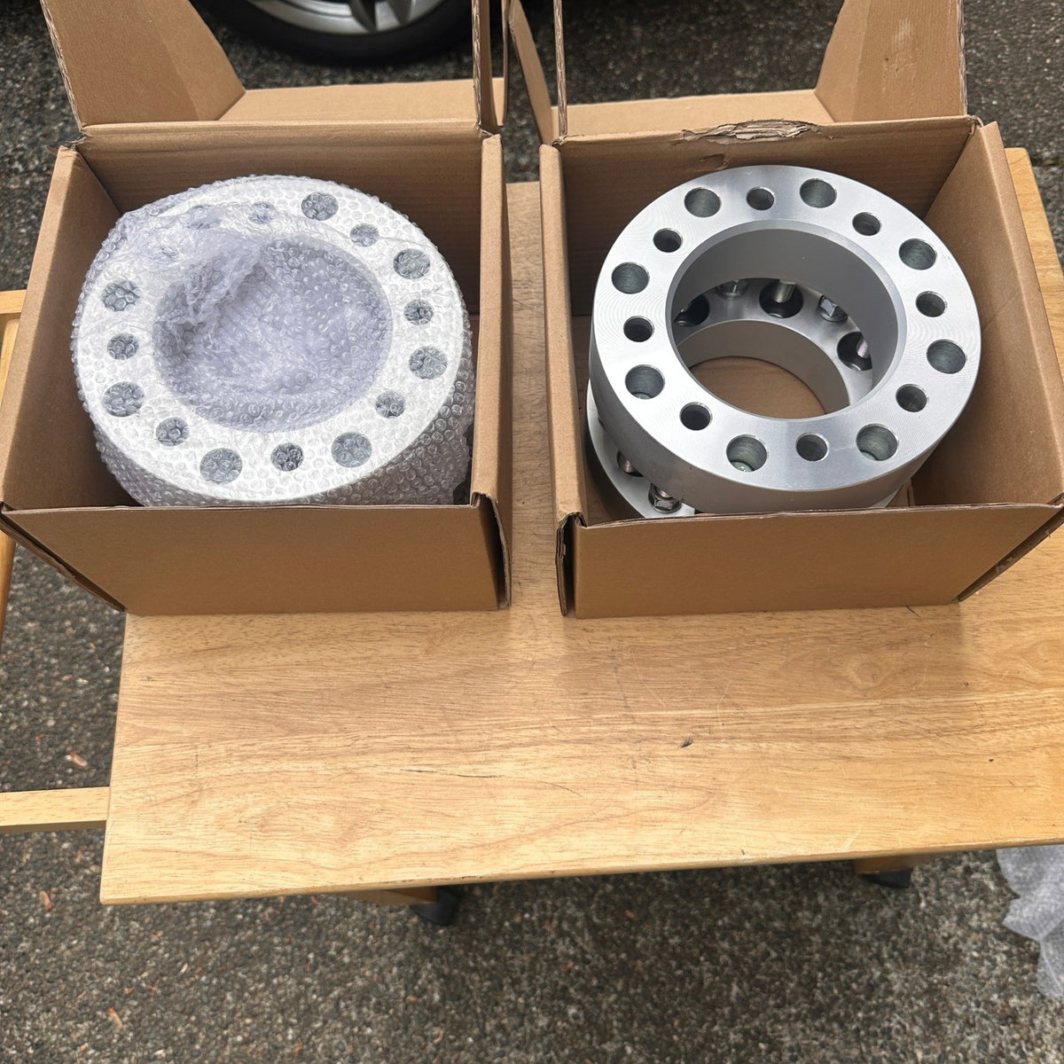 Set of 4 GDSMOTU 2" Wheel Adapters 8x6.5 to 8x180, 14x1.5 Studs, 126.15mm Hub