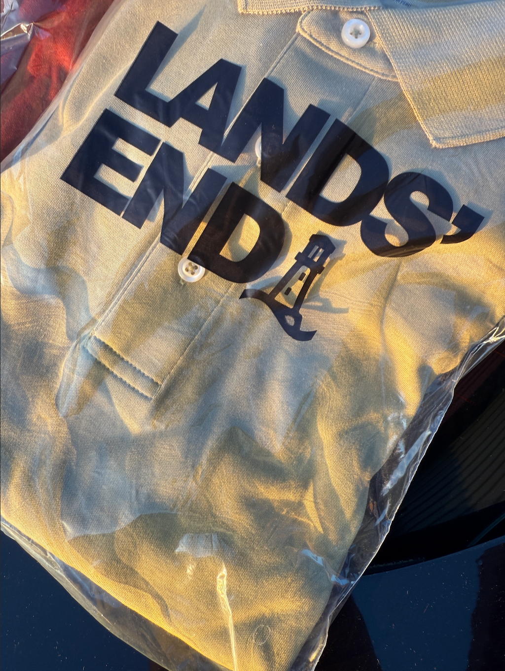 Lands' End Polo Pack of 2 – Men's Supima Cotton Long Sleeve Shirt Size L/T 42-44