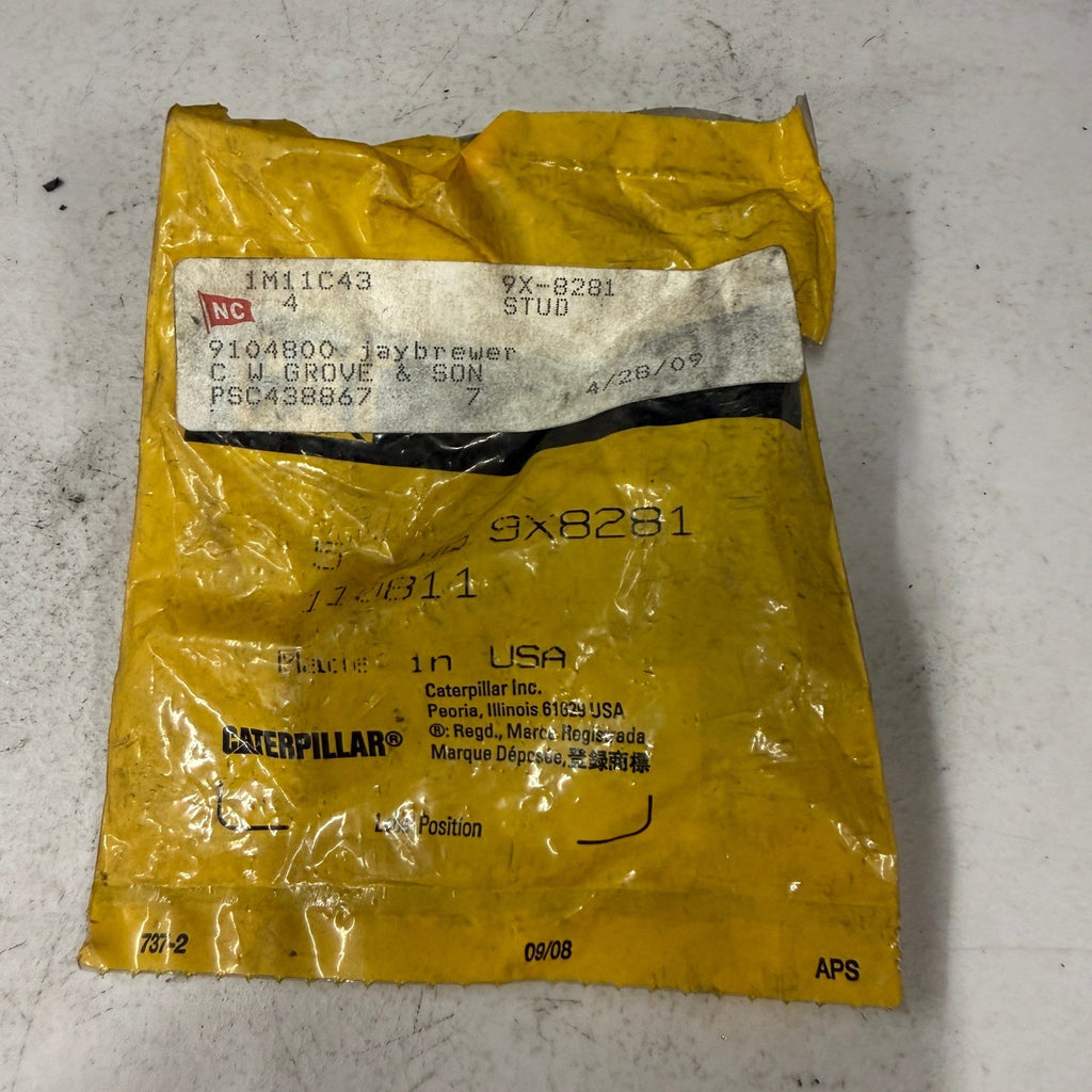 Pack of 3 Caterpillar 9X-8281 Stud Bolt