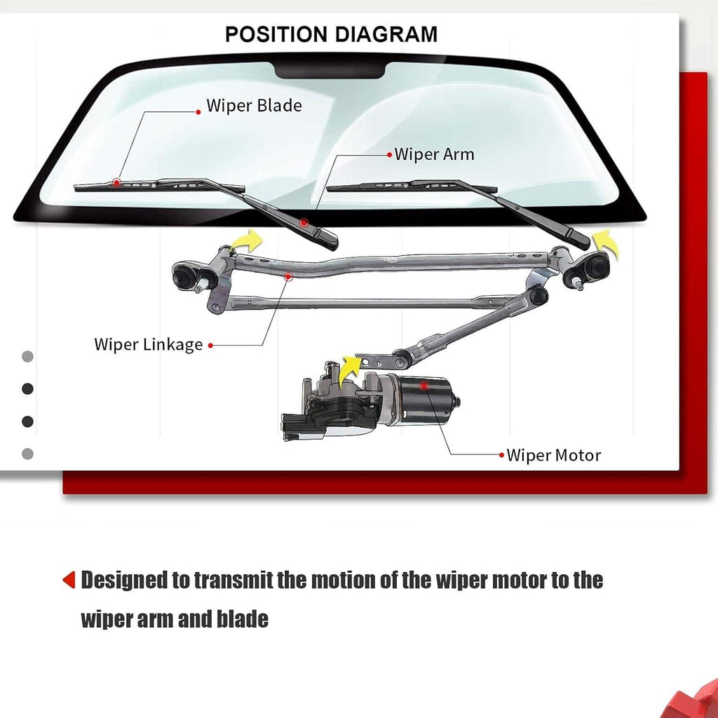A-Premium Front Wiper Linkage Assembly for Mercedes-Benz 2028200707, 202820