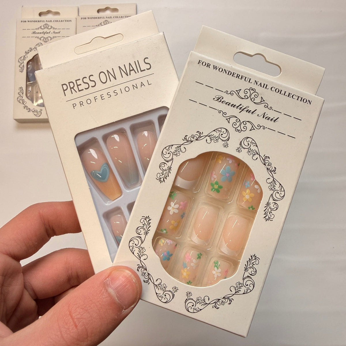 Lot of 10 Pack of 24 New False Press On Nails Assorted Designs and Colors №N10