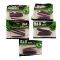 Set of 5 (5 pcs Each) B&U Baits Floating Senko Worms Bass Fishing Lure Soft Plas