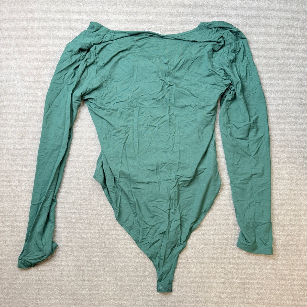 MSRP $34 MANGOPOP Women's XXL Deep V Neck Twist Knot Fitted Long Sleeve