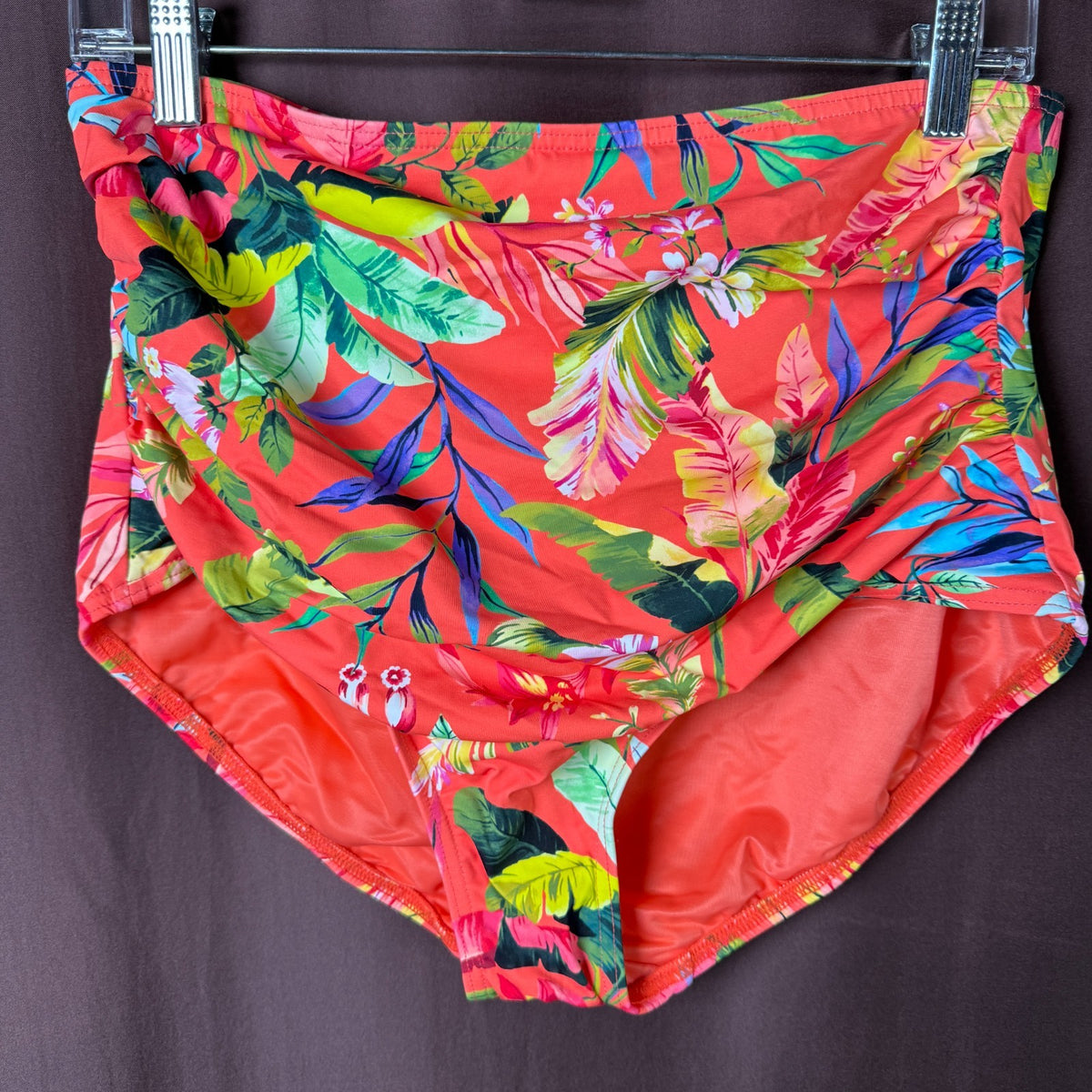 Lands' End Women's XS-L, S-M LONG High Waist Classic Bikini Bottoms Chlorine Res