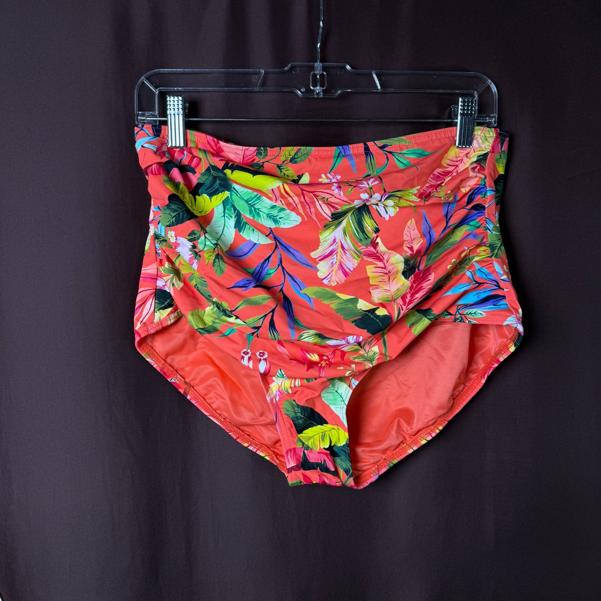 Lands' End Women's XS-L, S-M LONG High Waist Classic Bikini Bottoms Chlorine Res