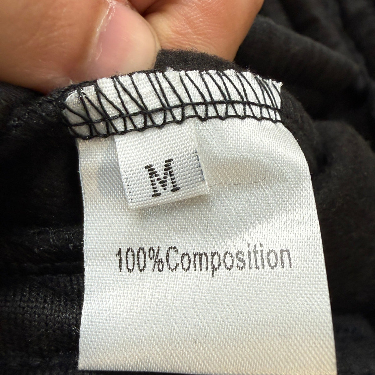 MSRP $43 ZUGJAM Men's M Black Baggy Sweatpants Wide Leg Fleece Lined Lounge