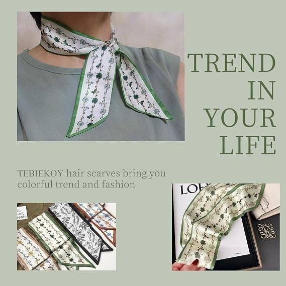 Set of 20 TEBIEKOY Fashion Scarves for Women, Multifunctional Boho Scarves