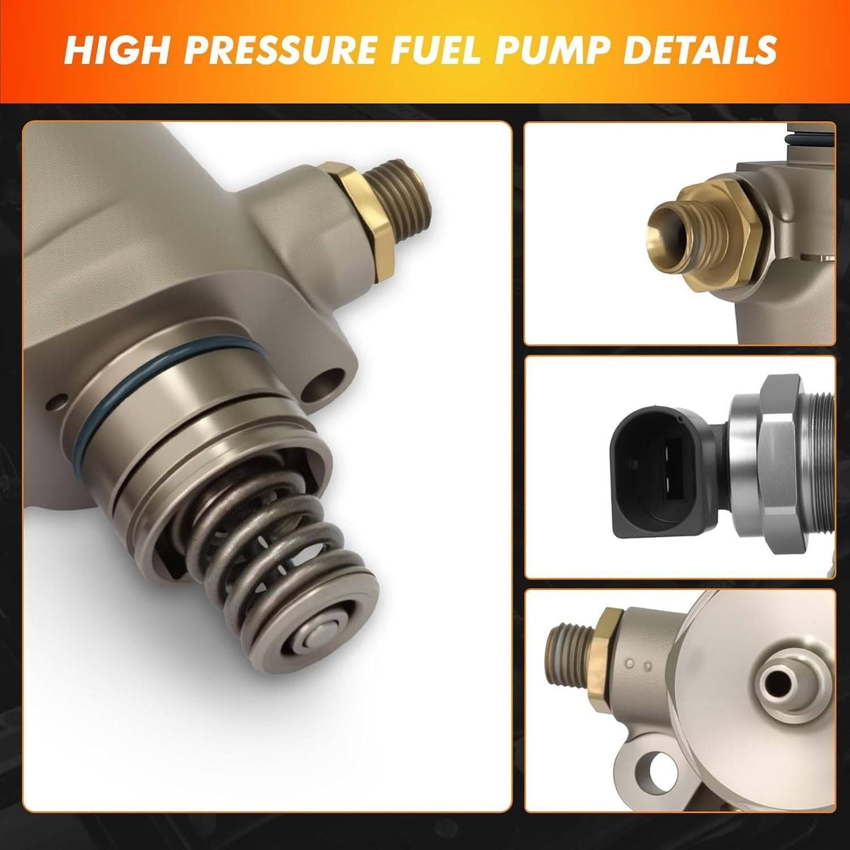 High Pressure Fuel Pump Replace 06L127025K for Audi A3 A4 A5 TT S3 Quattro, for