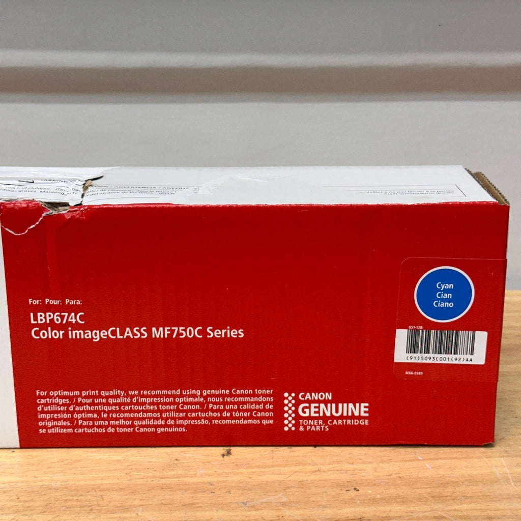 Canon 069 Cyan Toner Cartridge 5093C001 LBP674C MF750C Series DAMAGED BOX