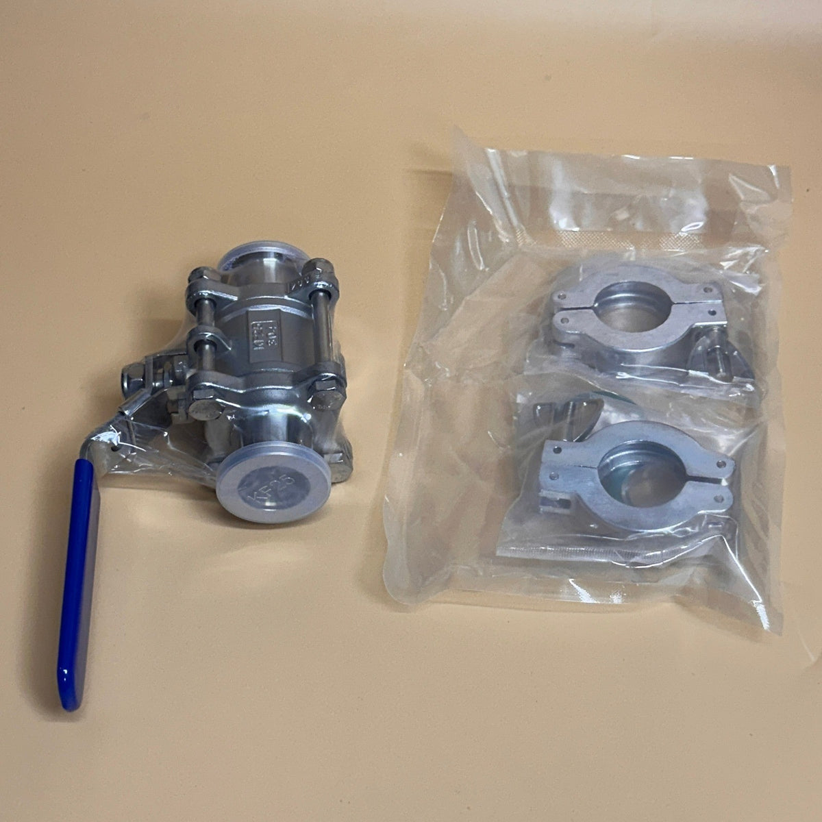 bmotiontech KF25 Vacuum Ball Valve Kit Isolation & Shut Off with Aluminum Clamps