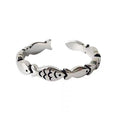Silver Tone Fish Ring Women's Cute Animal Boho Jewelry Stainless Steel Size 7