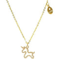 Necklaces for Women Temperament Clavicle Chain Choker w/ Unicorn Pendant Plate