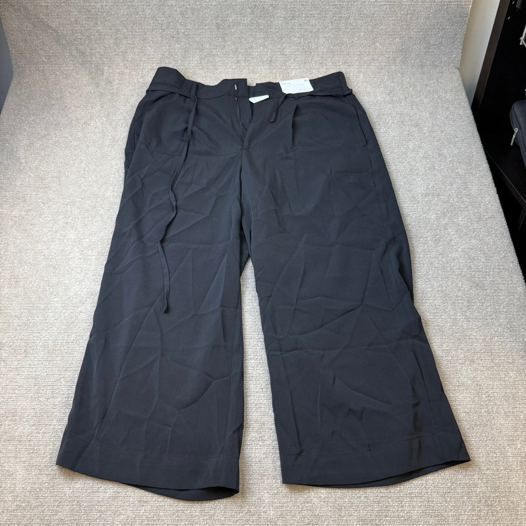 MSRP $58 Stylus Womens XL Black Straight Cropped Pants