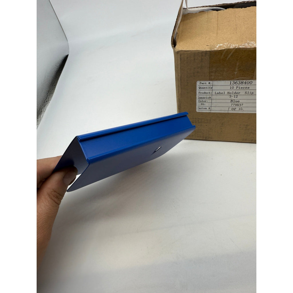 13638400 Label Holder Slip 10/Box blue