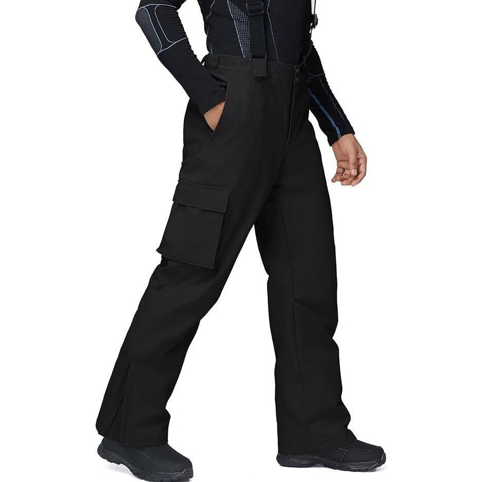 MSRP $195 YEEFINE Men's XS Black Ski Suit Two Piece Insulated Snowsuits Snow