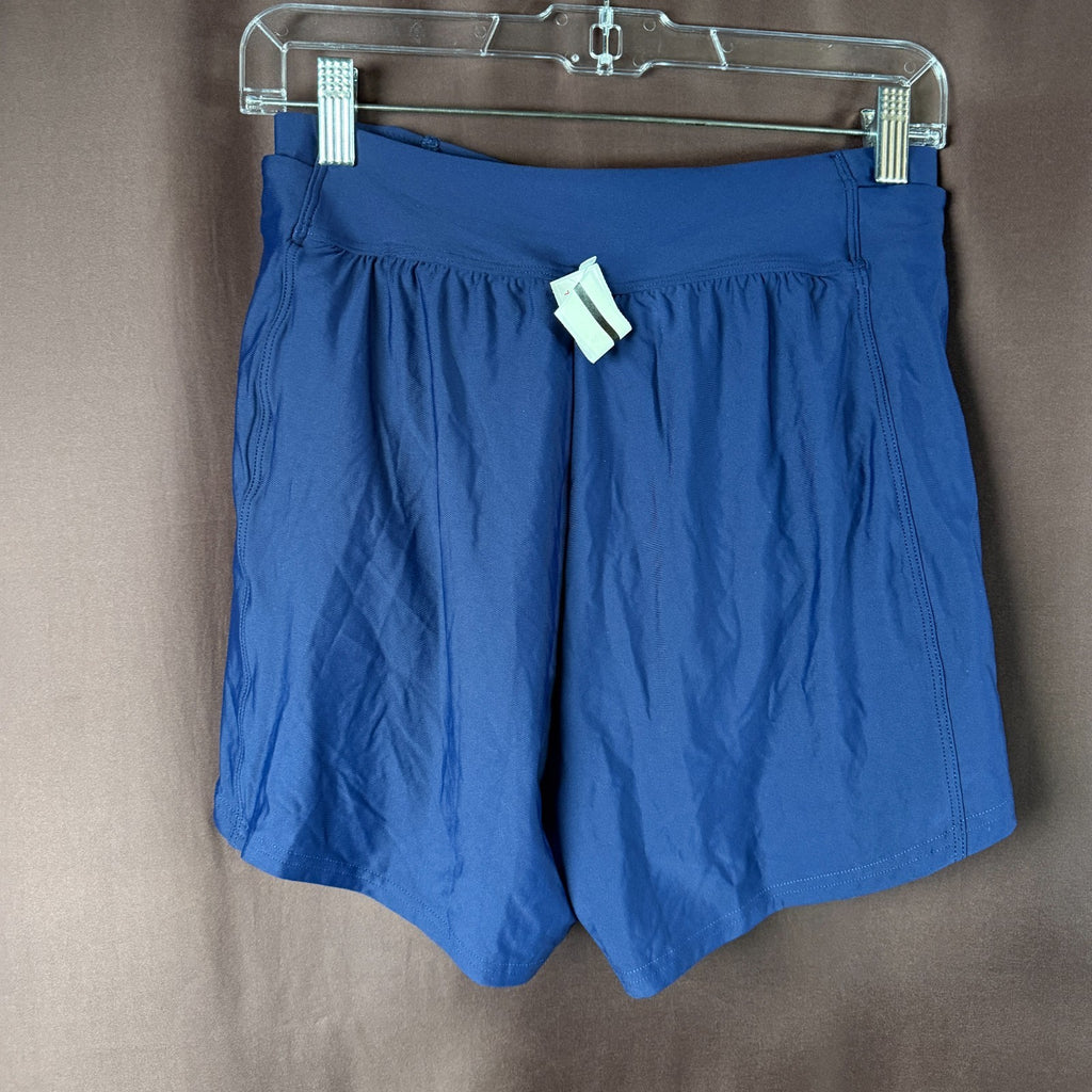 Lands' End Women's XS-S LONG Deep Sea Navy Chlorine Resistant 3" Swim Shorts  Th